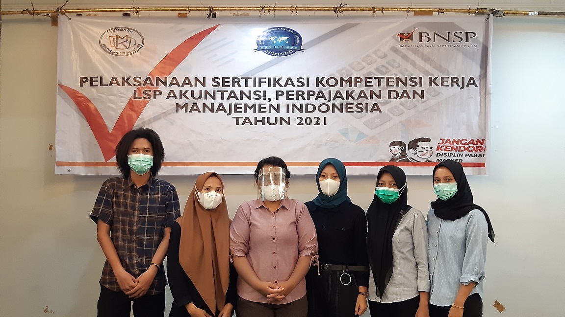 Uji Kompetensi PSKK Skema Teknisi Akuntansi Yunior yang di laksanakan pada tanggal 10 April 2021 di Hotel Kailani Inn