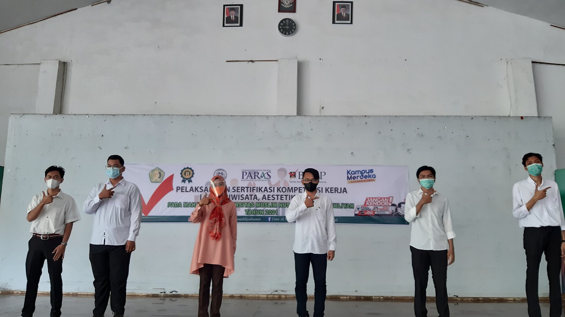 Uji Kompetensi PSKK Skema Service Excellent yang dilaksanakan pada tanggal 04 Mei 2021 di Universitas Muslim Nusantara