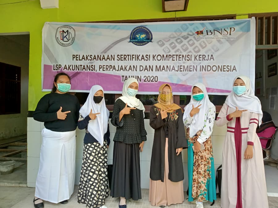 Uji Kompetensi Teknisi Akuntansi Yunior yang dilaksanakan pada tanggal 23 Oktober 2020 SMK Swasta Harapan Mekar 2 yang diikuti sebanyak 20 Peserta